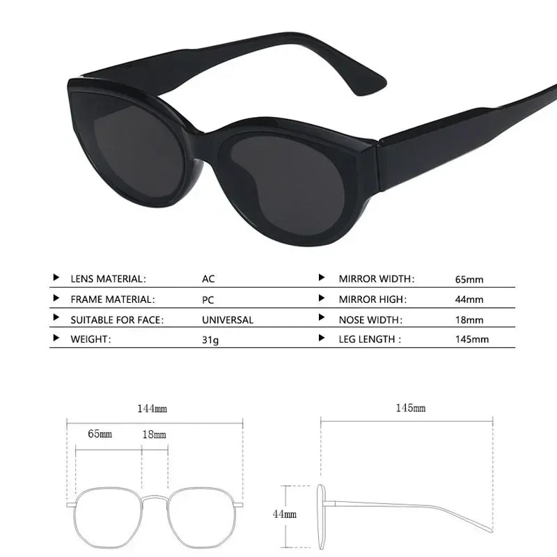 Y2K Cat Eye Sunglasses | UV Protection | 
6 Colors | Trendy Women's Shades