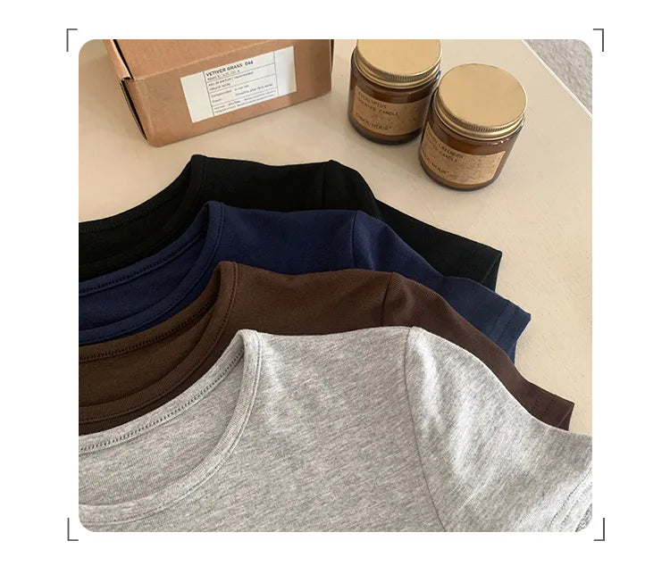 DayLuxe™ Y2K Slim Fit Crop Tee