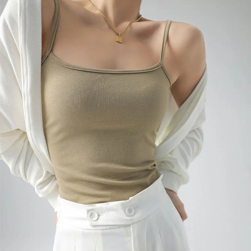 Slim Fit Spaghetti Strap Tank Top | 
7 Colors | S-XL | Summer Essential